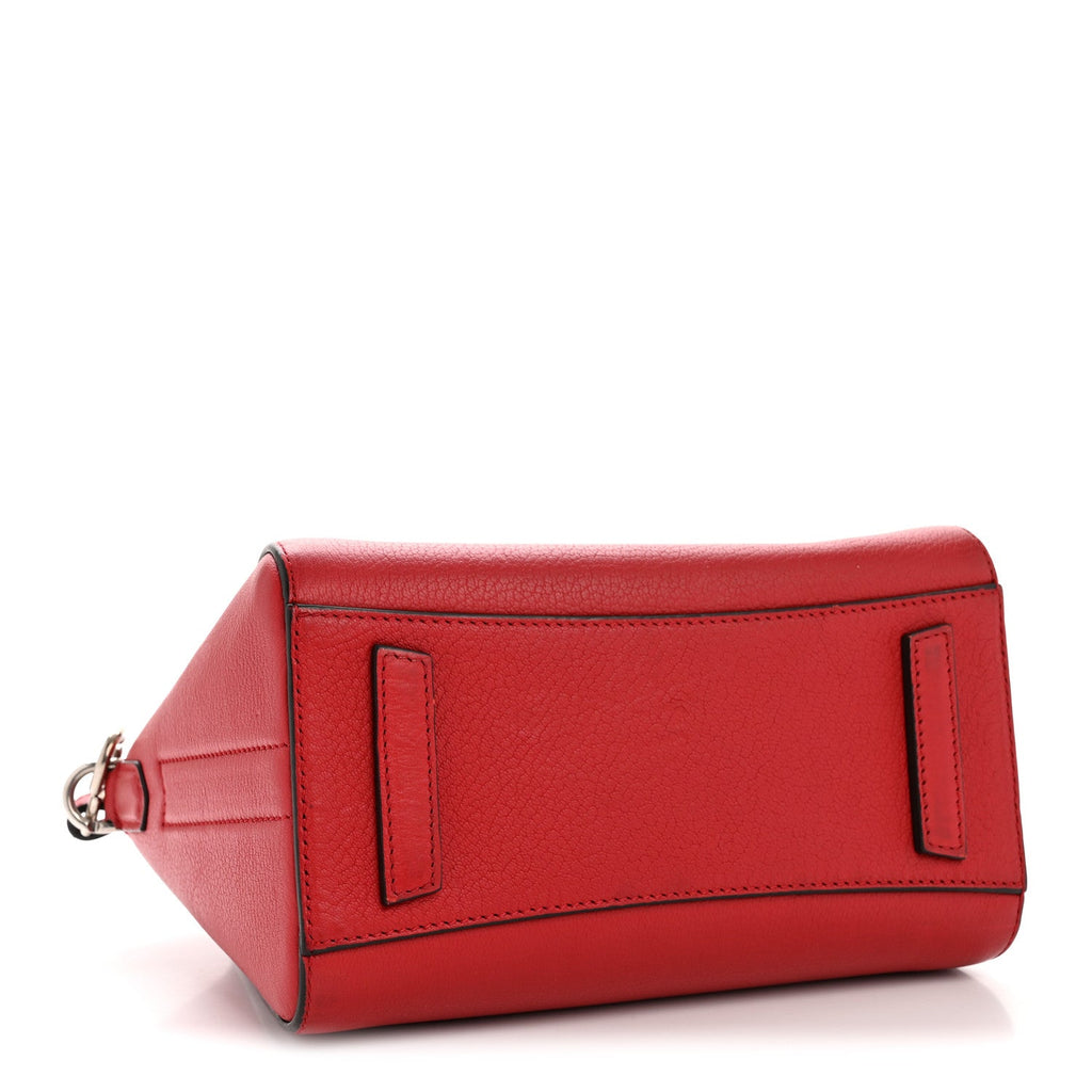 Sugar Goatskin Mini Antigona Red