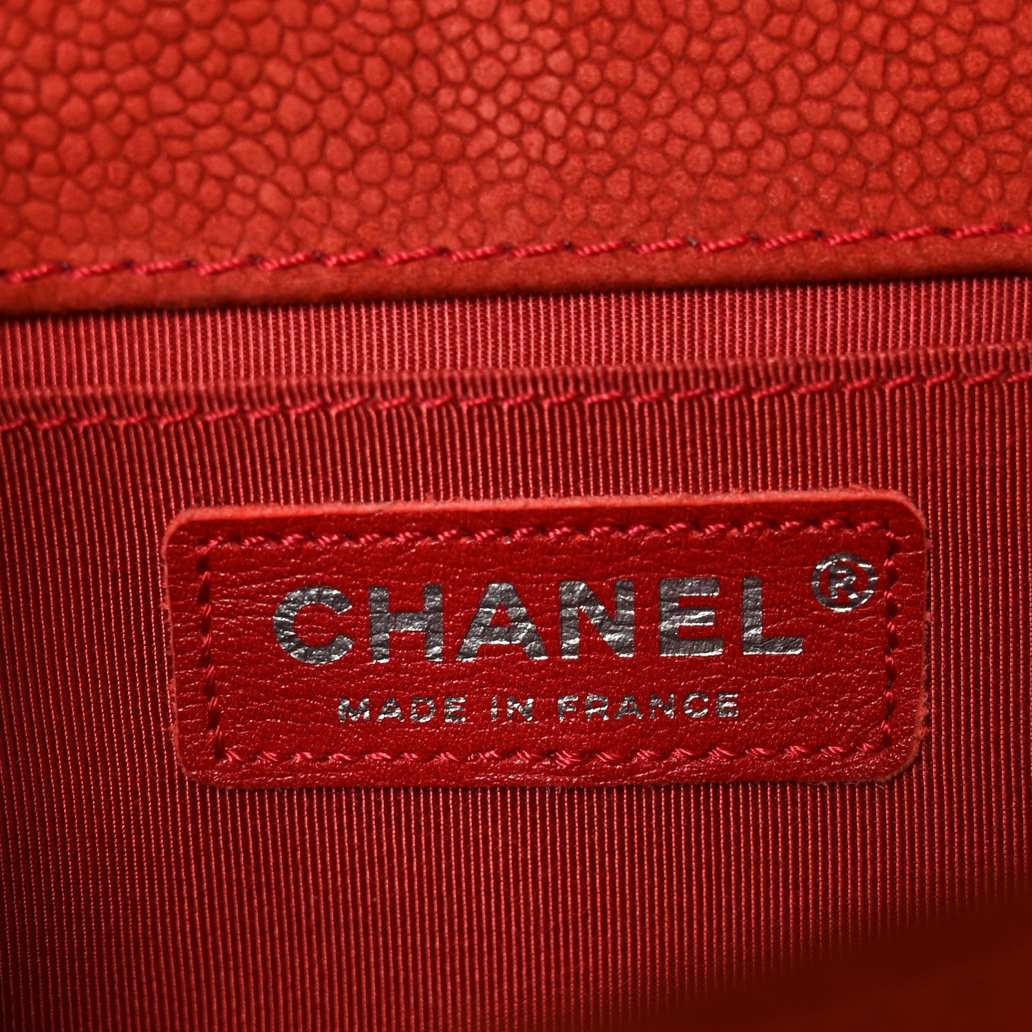 Suede Caviar Quilted Medium Boy Flap Red
