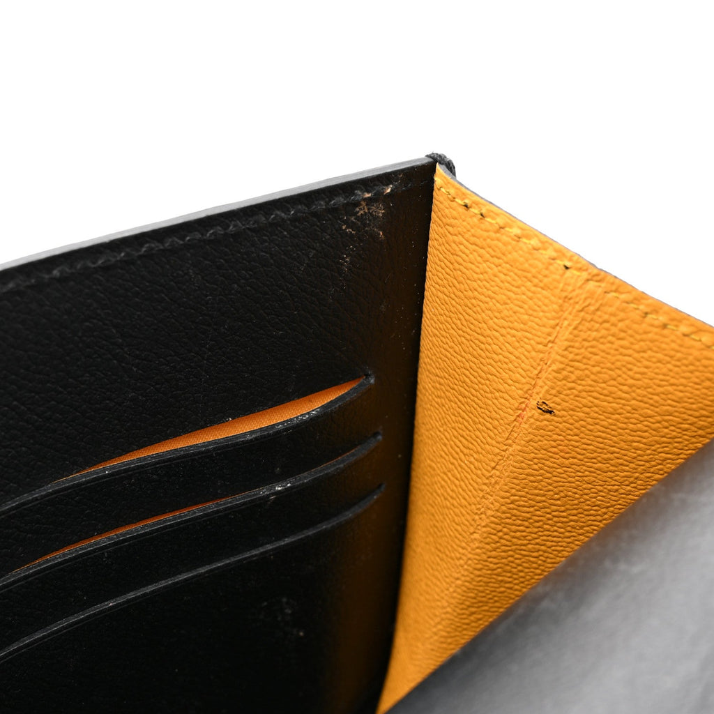 Goyardine Calfskin Chypre Wallet Pouch Black