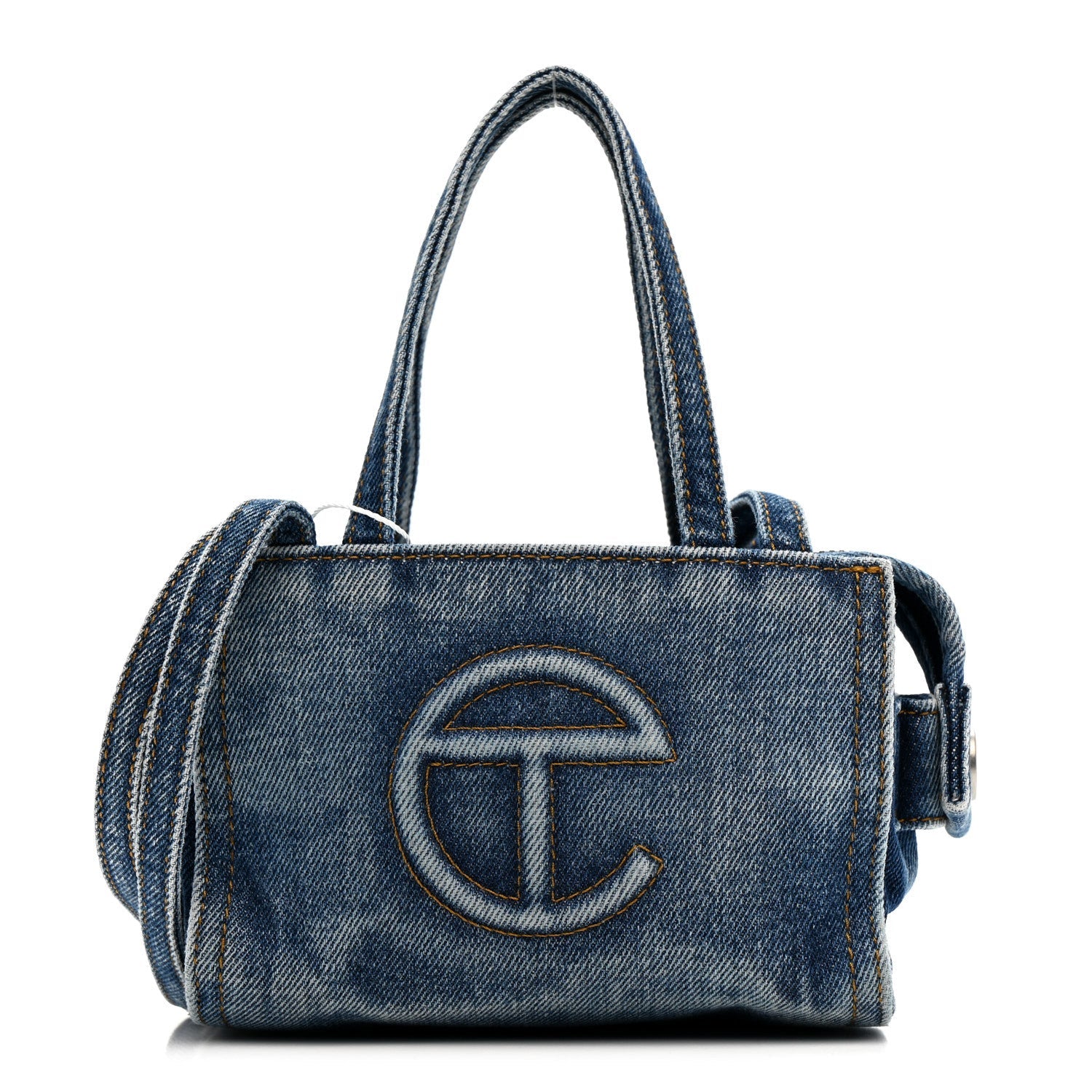 Denim Small Shopping Bag Blue