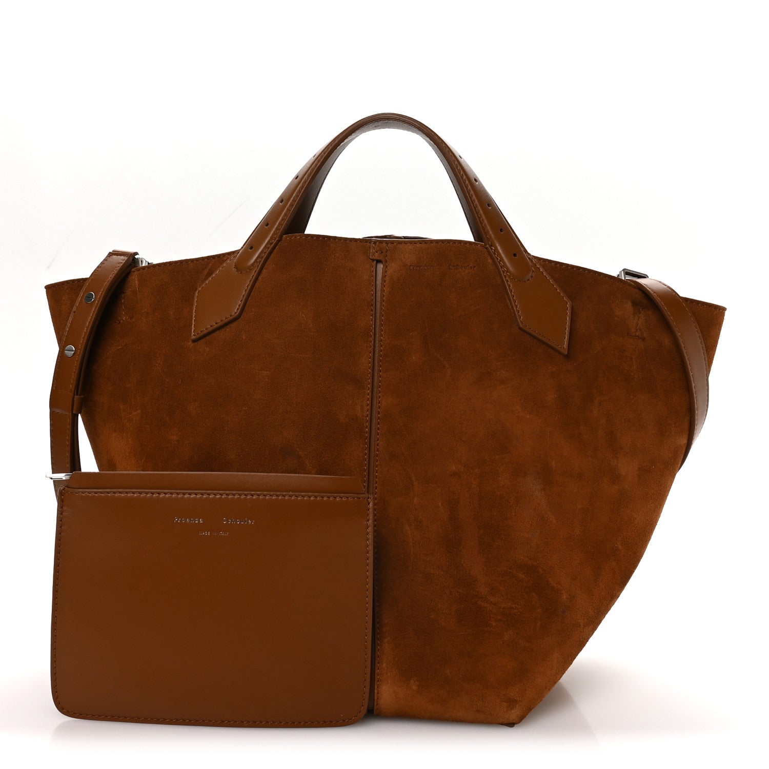 Suede Large Chelsea Tote Saddle