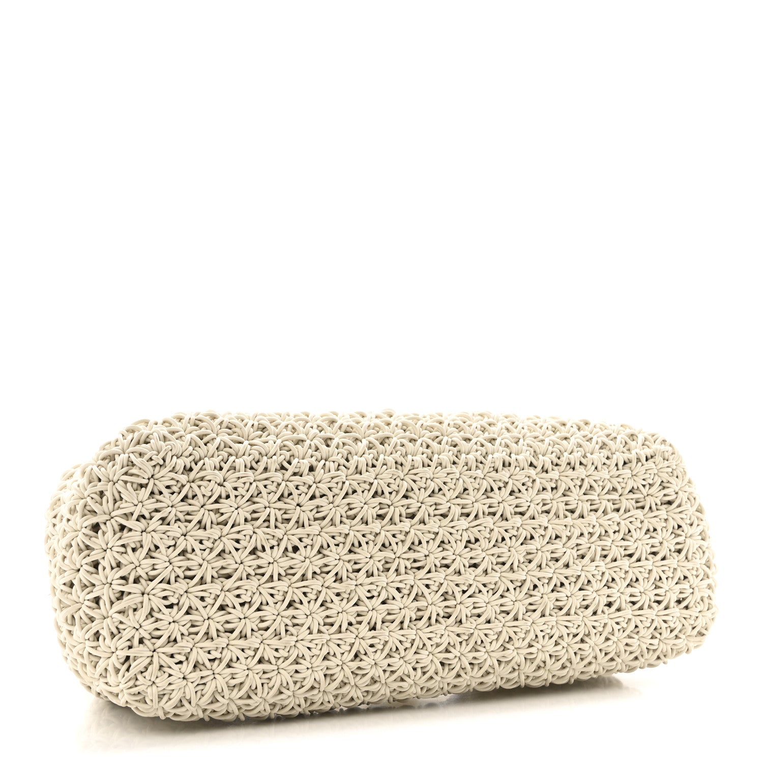 Rubber Crochet Medium The Point Triangle Bag Chalk