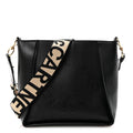 Eco Alter Nappa Perforated Logo Mini Crossbody Black