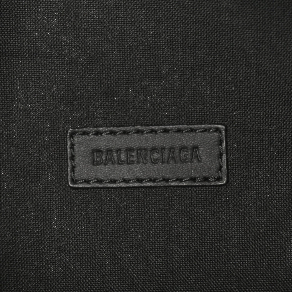 Distressed Nylon Canvas Camo Logo Explorer Beltpack Black White Gray