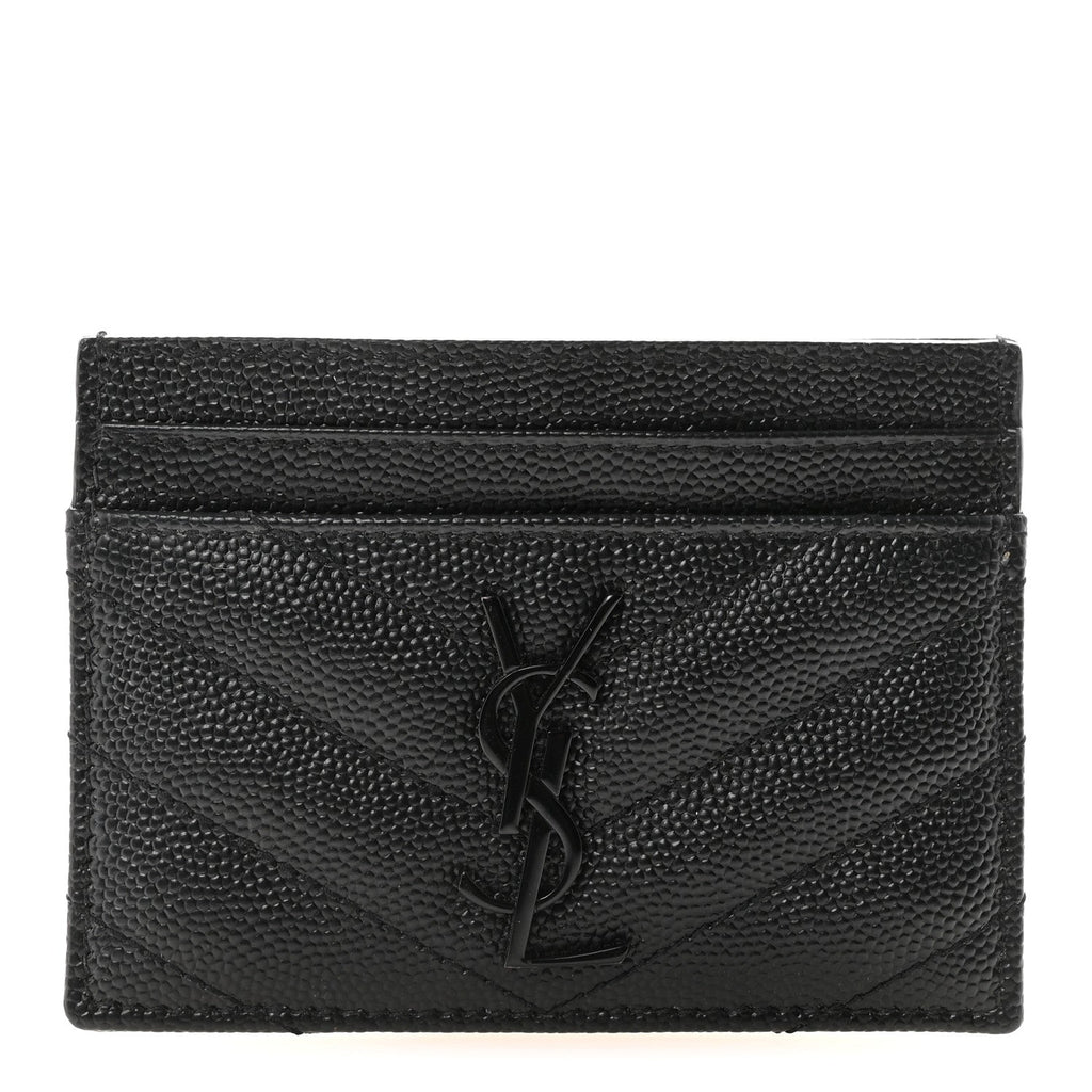 Grain De Poudre Matelasse Chevron Monochrome Credit  Case Black