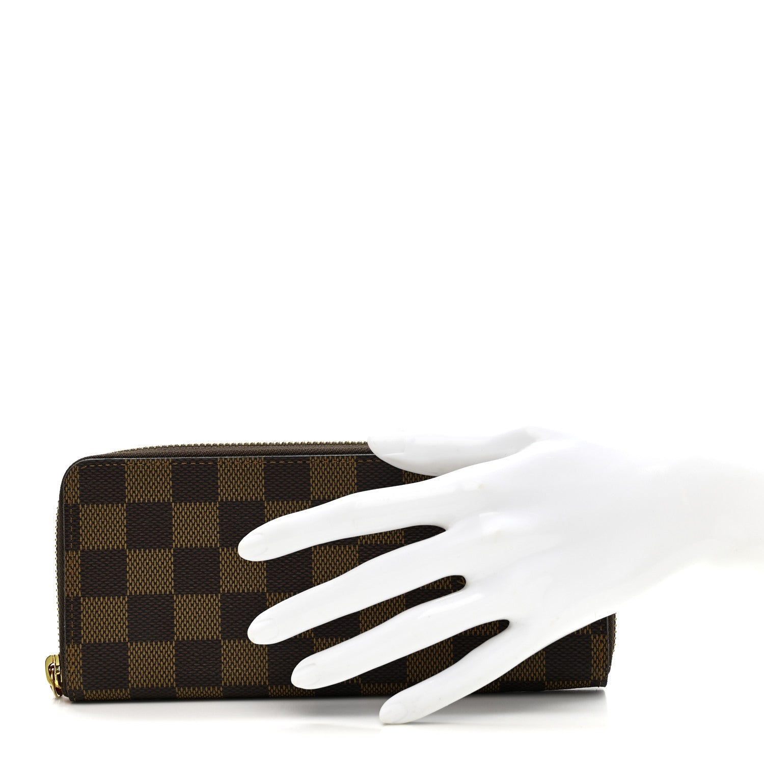 Damier Ebene Clemence Wallet Cherry