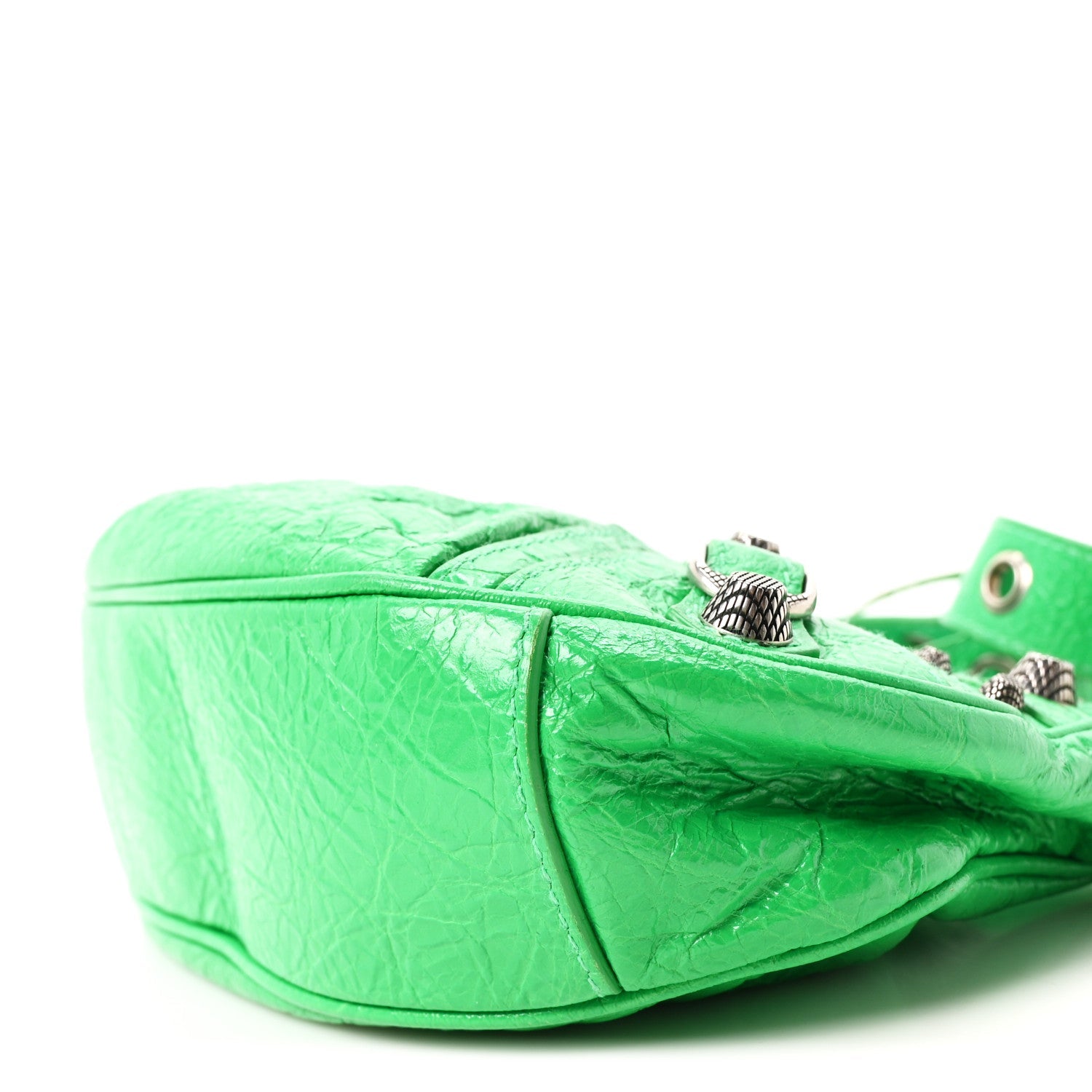 Agneau Arena Le Cagole Shoulder Bag XS Vivid Green