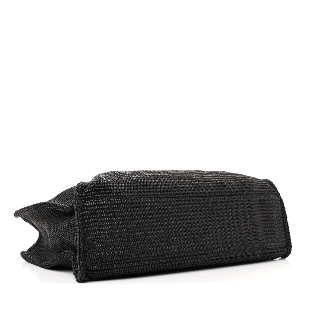 Raffia Medium G Tote Black