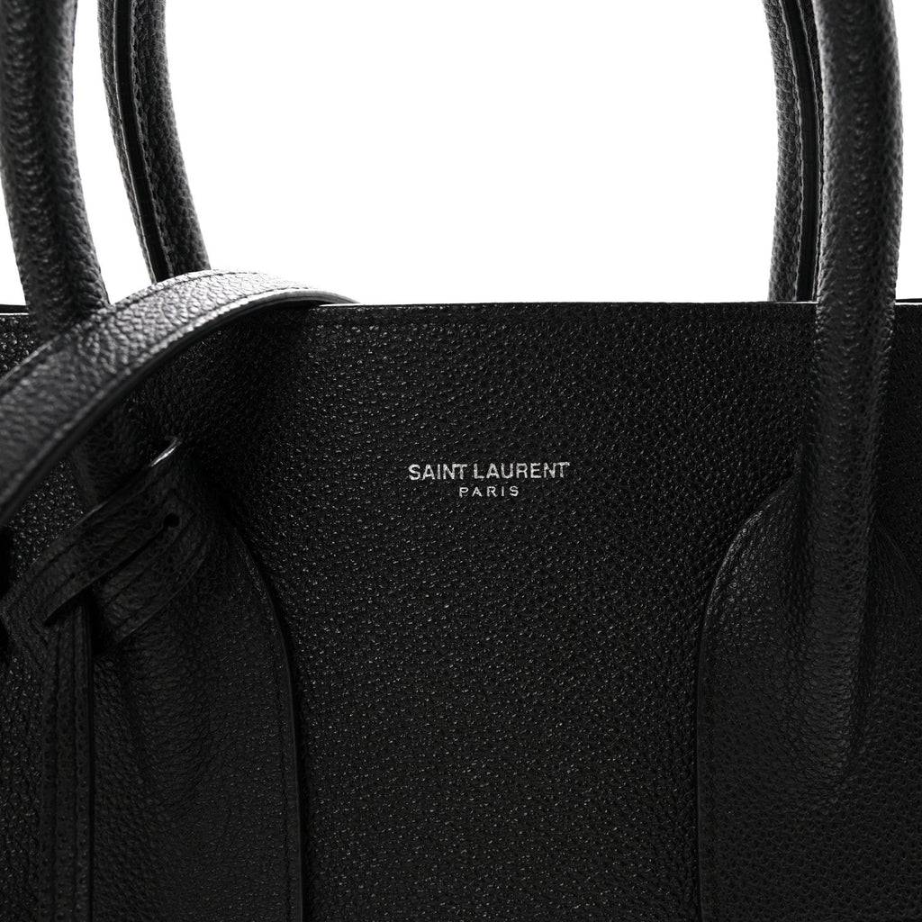 Grained Calfskin Small Sac De Jour Black