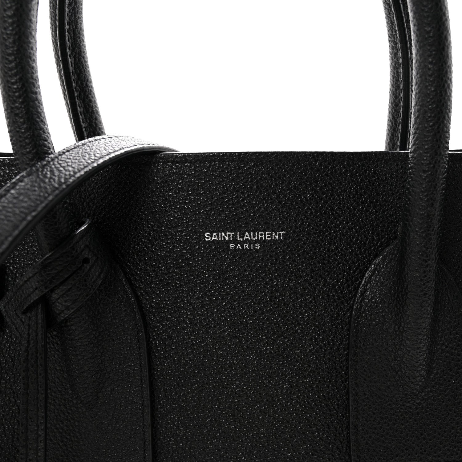 Grained Calfskin Small Sac De Jour Black