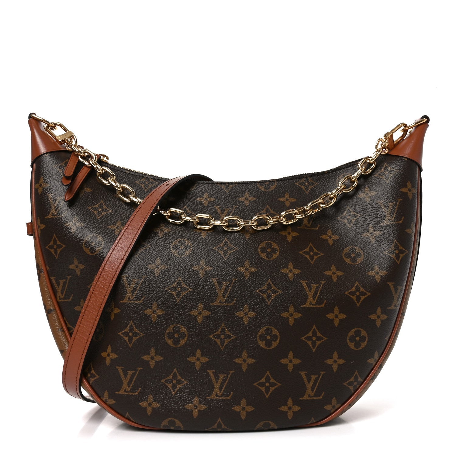 Reverse Monogram Loop Hobo