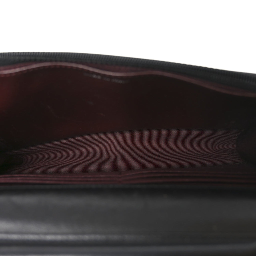 Lambskin Quilted Wallet On Chain WOC Black