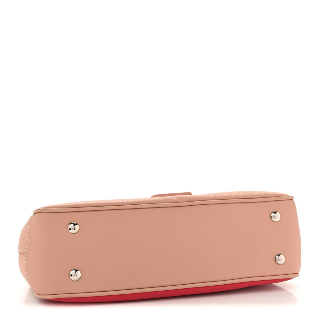Trench Calfskin DK88 Medium Top Handle Bag Ash Rose Beige Russet