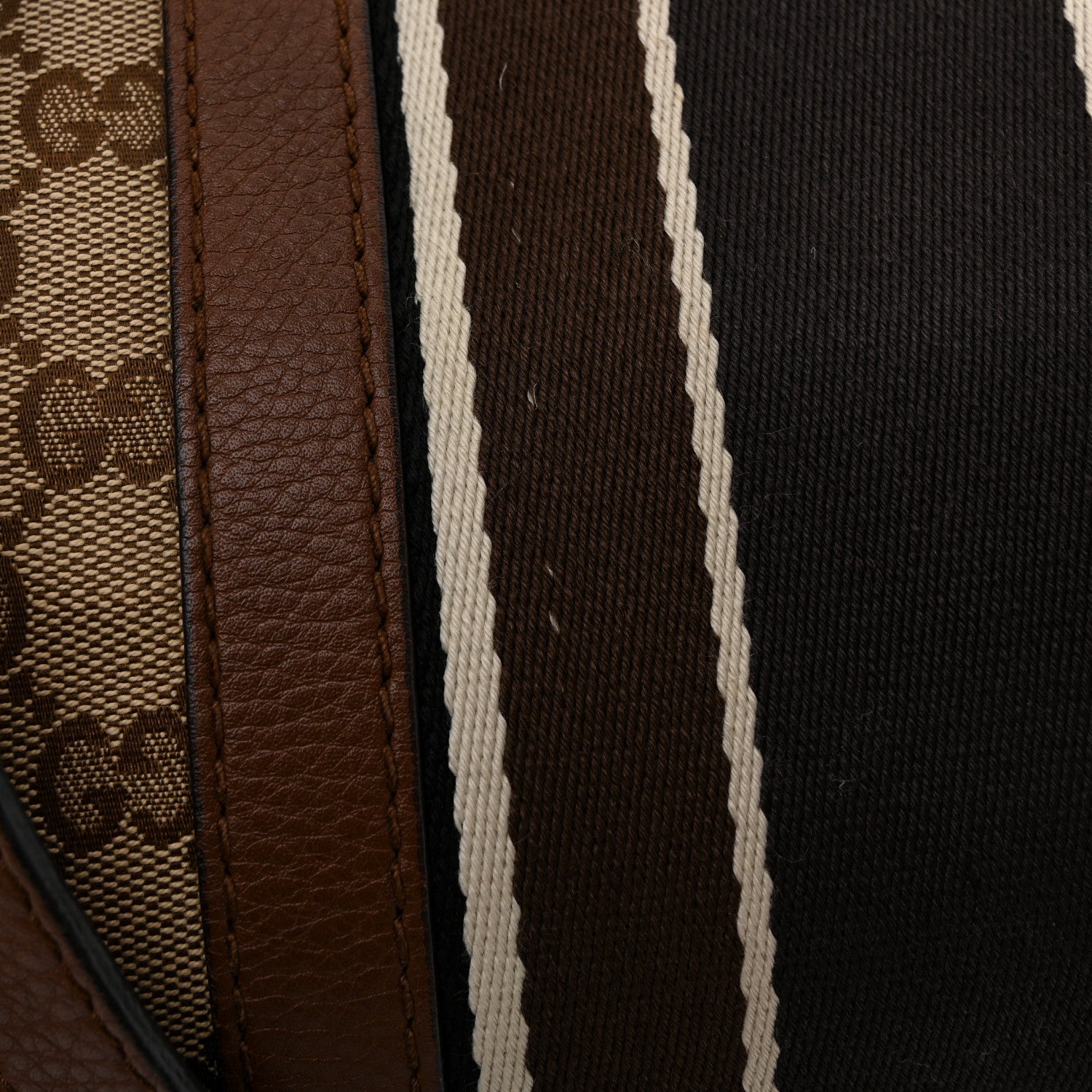 Monogram Vintage Web Small Boston Brown