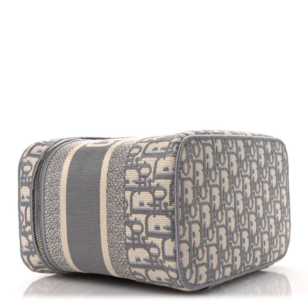 Oblique Diortravel Vanity Case Grey