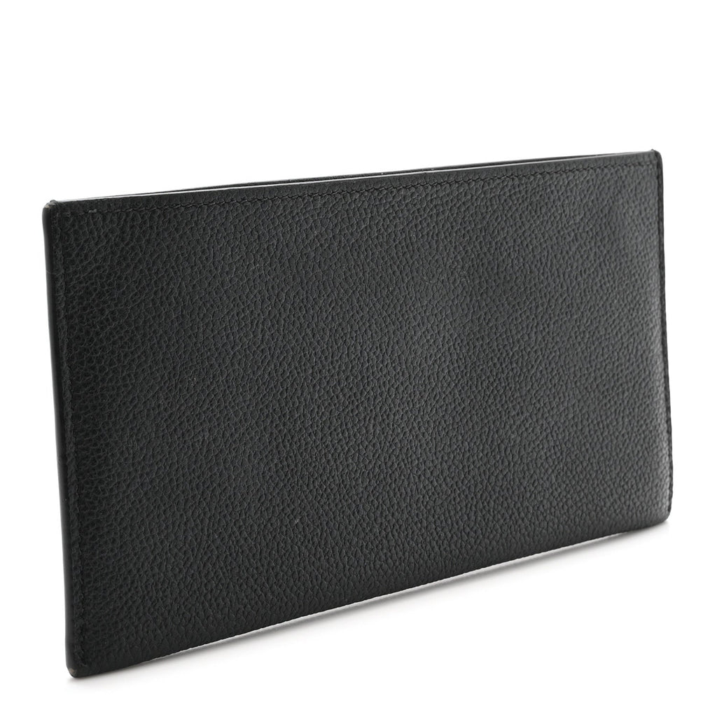 Calfskin Felicie Chain Wallet  Holder Insert Black
