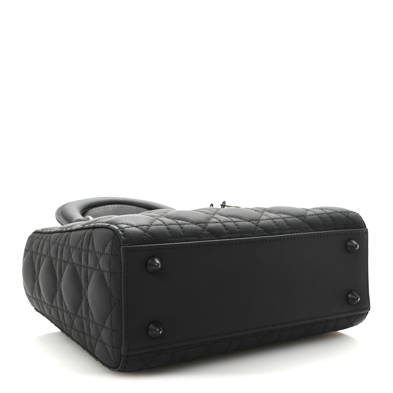 Ultra Matte Calfskin Cannage Small My ABCDior Lady Dior Black