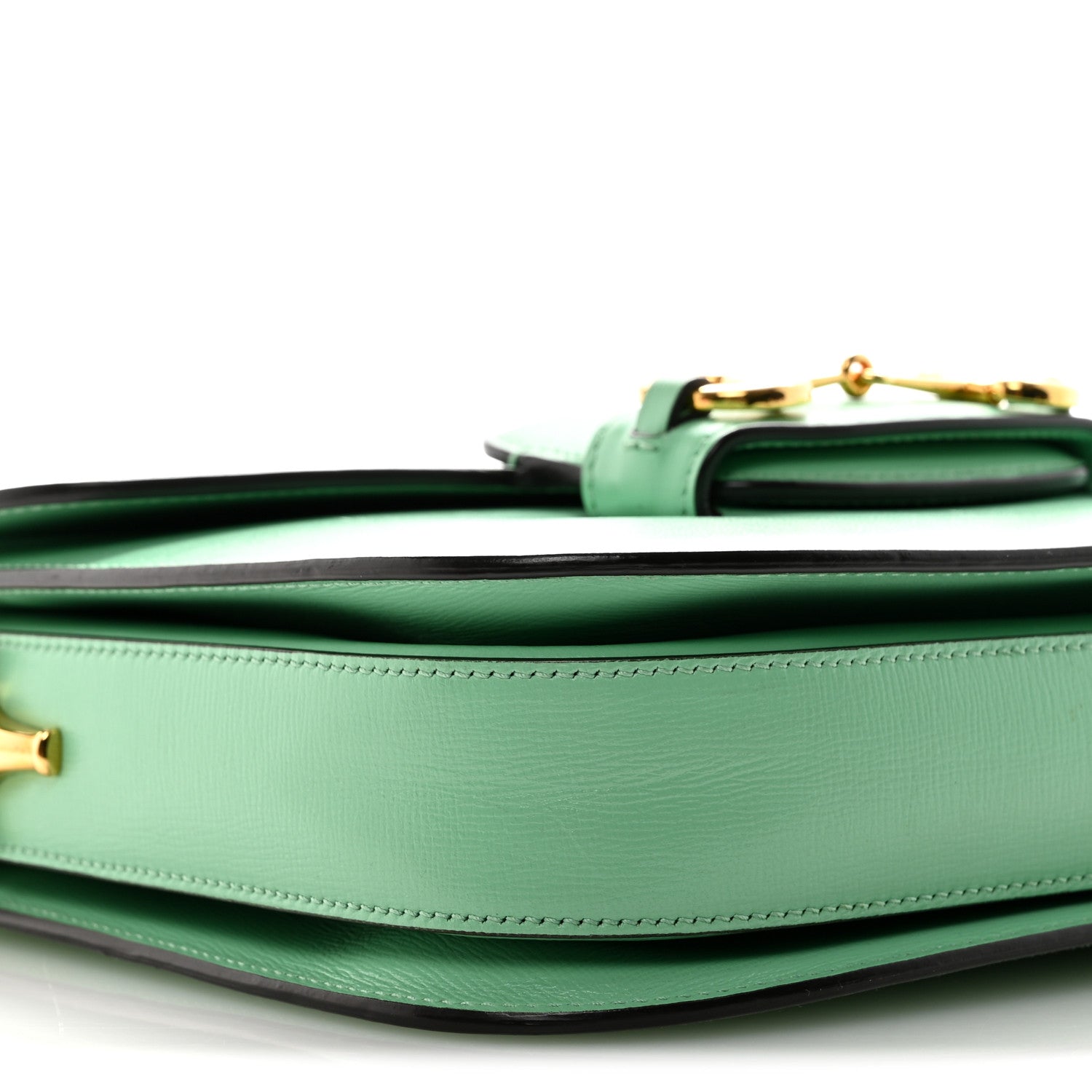 Azalea Calfskin Horsebit 1955 Shoulder Bag Light Green