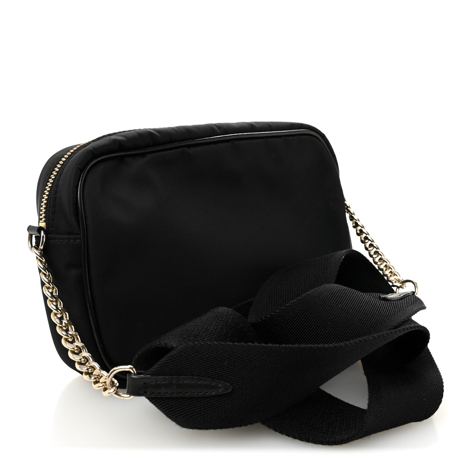 Nylon Lorelle Logo Camera Bag Black