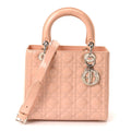 Patent Cannage Medium Lady Dior Light Pink