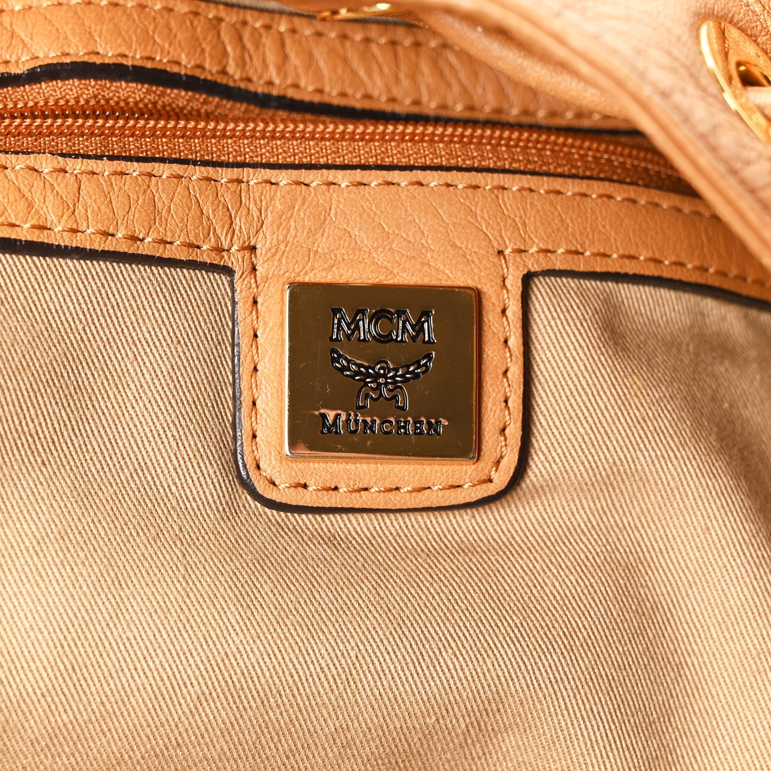 Visetos Drawstring Shopper Cognac