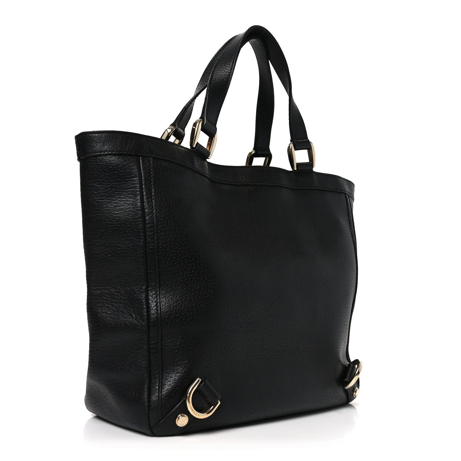 Calfskin Small Abbey Tote Black