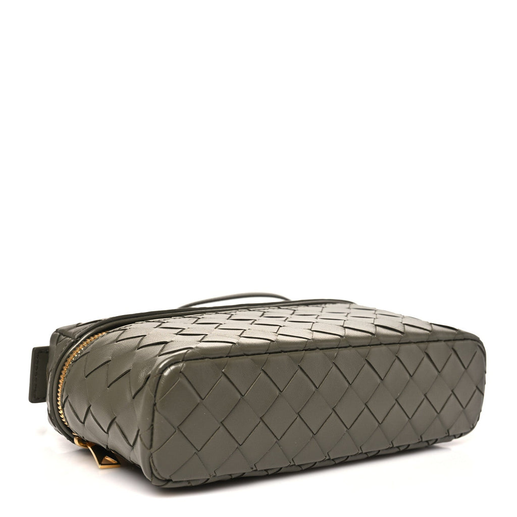 Calfskin Intrecciato Bang Bang Vanity Case Cypress