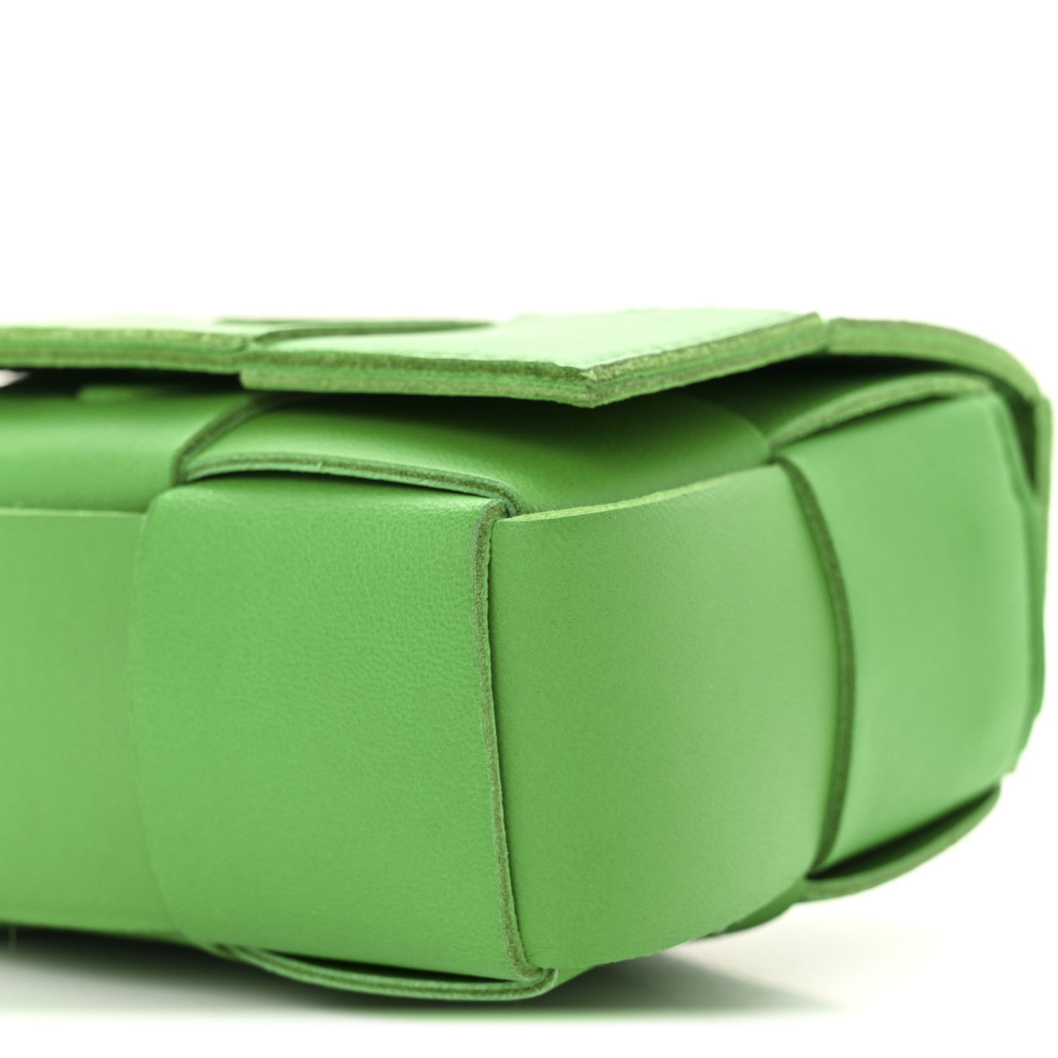 Lambskin Maxi Intreccio Candy Cassette Crossbody Bag Parakeet