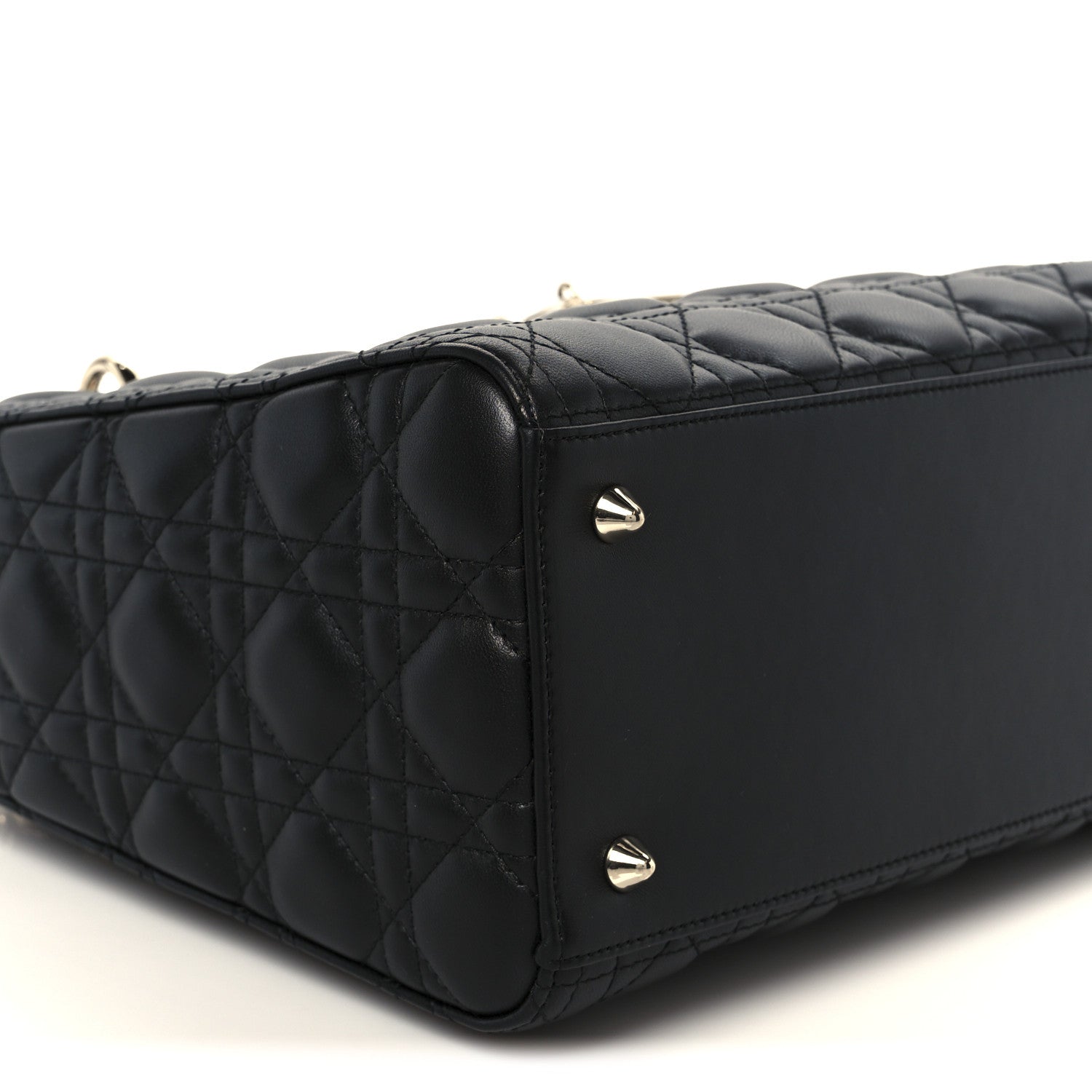 Lambskin Cannage Medium Lady Dior Black