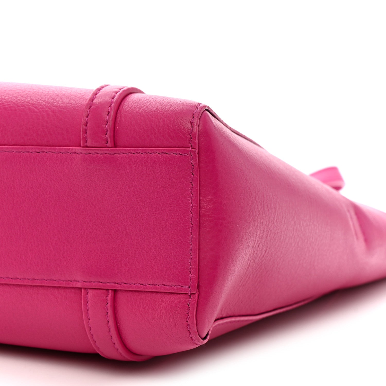 Calfskin XXS Everyday Tote Rose Magenta Black