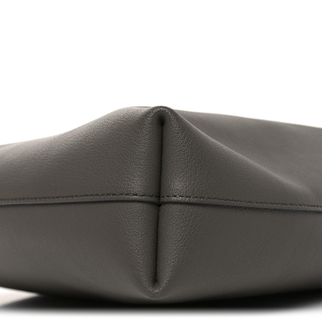 Calfskin Toy Shopping Tote Earth Grey