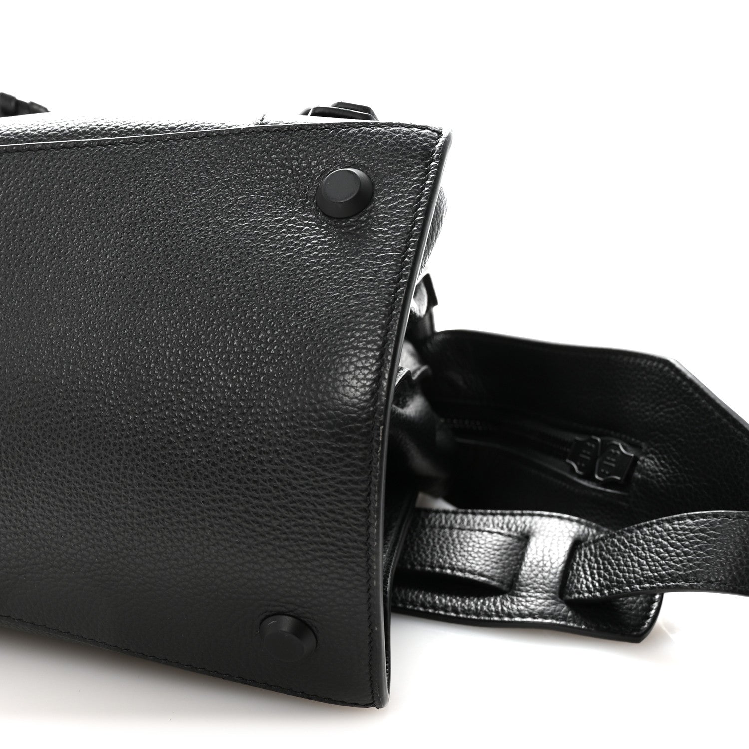 Grained Calfskin Neo Classic Black Hardware Medium City Black