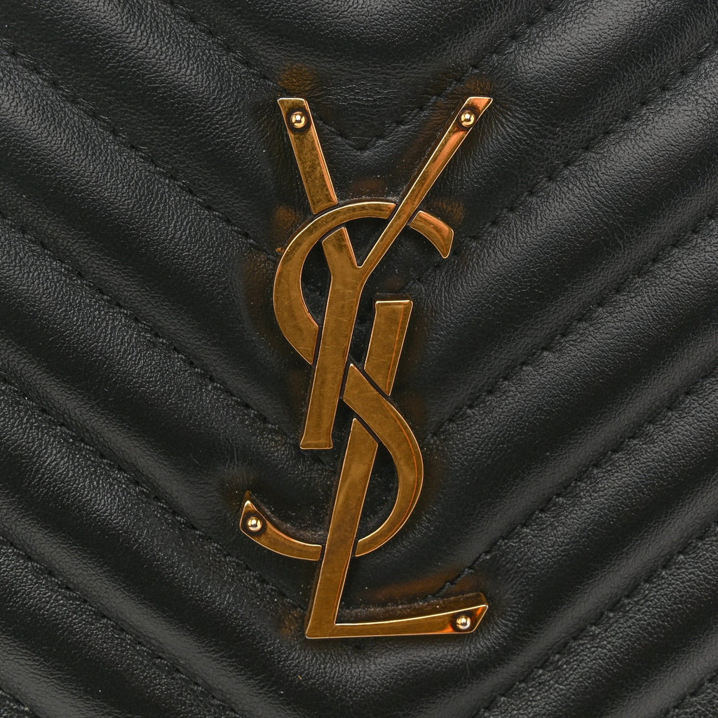 Calfskin Matelasse Monogram Lou Camera Bag Black