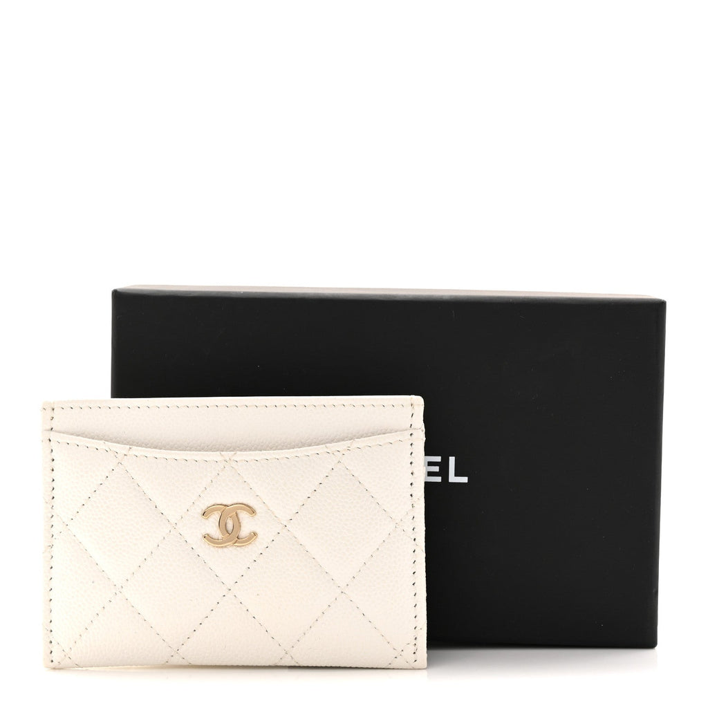 Caviar Quilted  Holder White