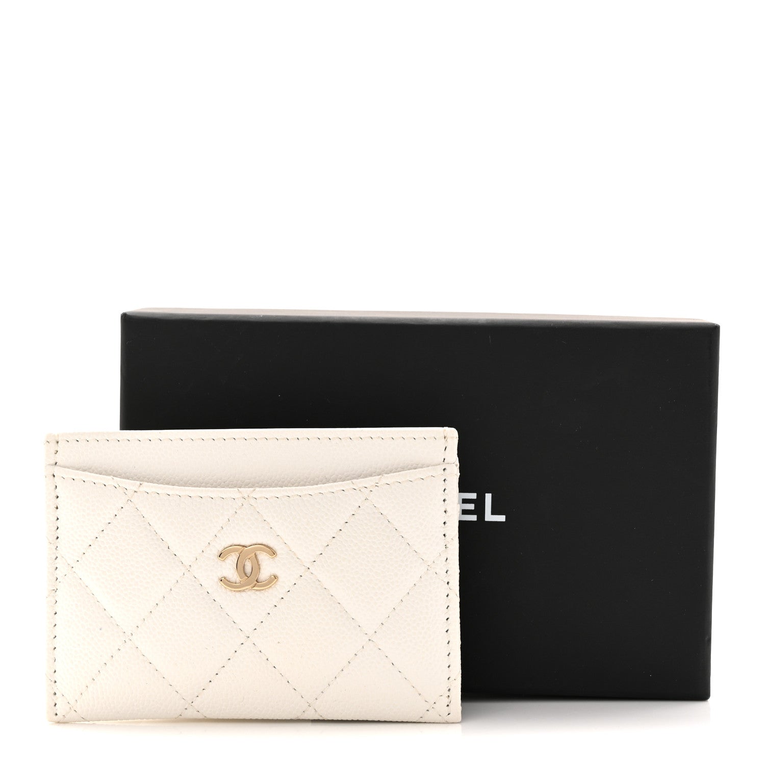 Caviar Quilted  Holder White