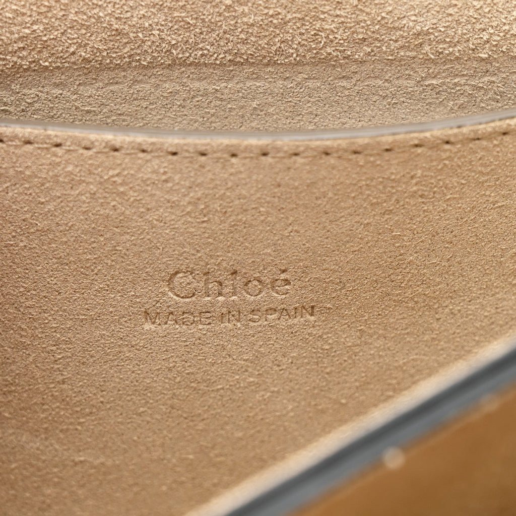 Suede Calfskin Small Faye Shoulder Bag Cloudy Blue
