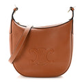Supple Calfskin Small Triomphe Heloise Shoulder Bag Tan