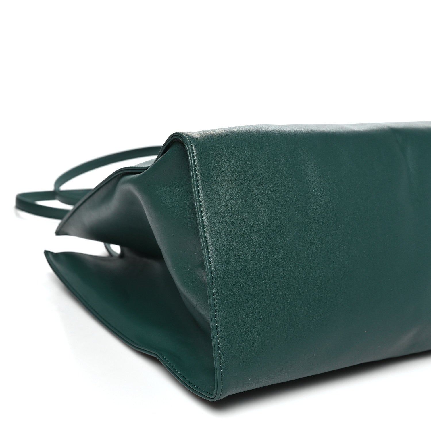 Vegan Leather Large Shopping Bag Dark Olive
