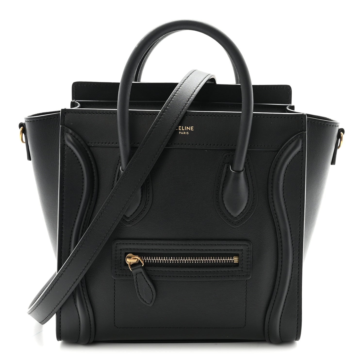 Smooth Calfskin Nano Luggage Black