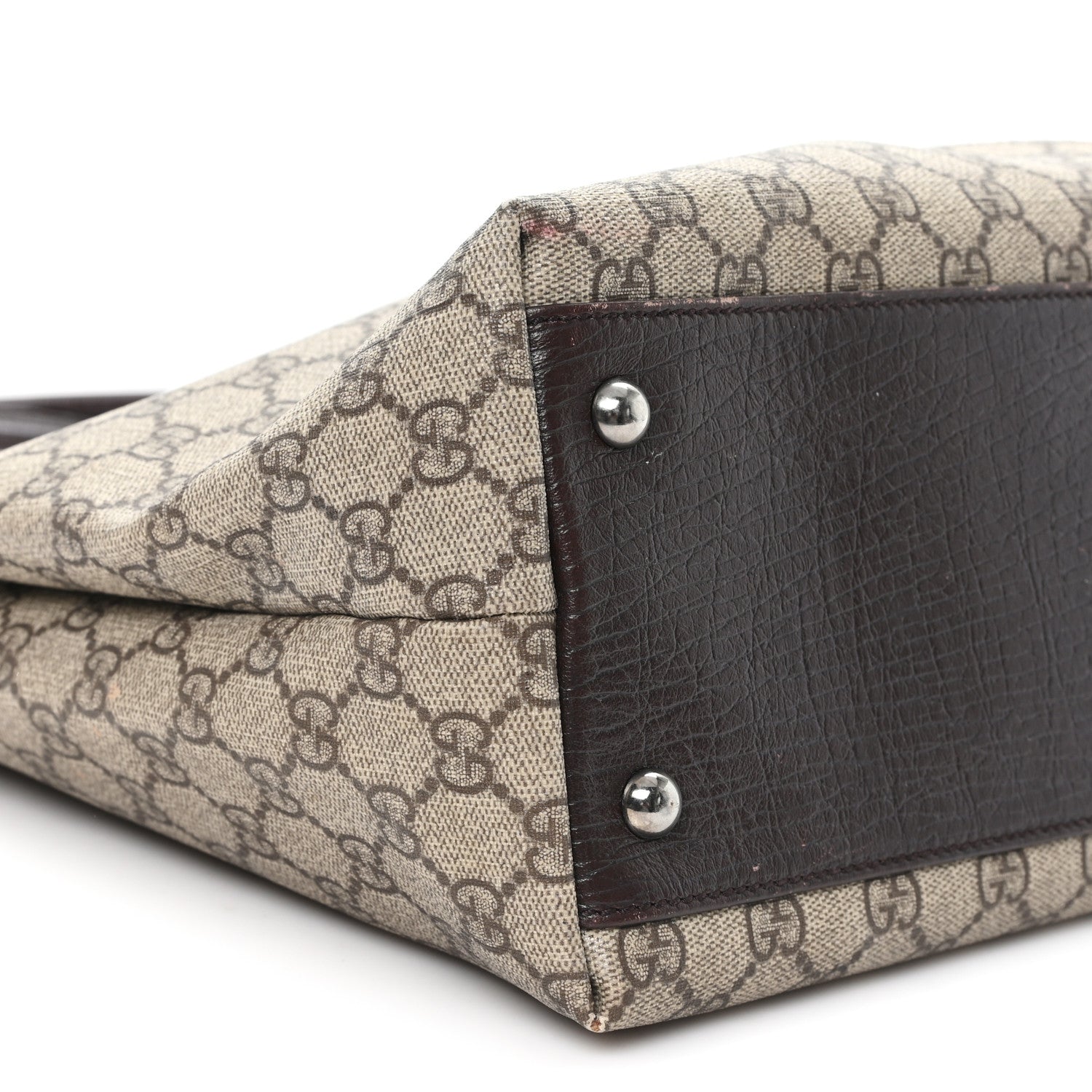 GG Plus Monogram Small Vertical Tote Dark Brown
