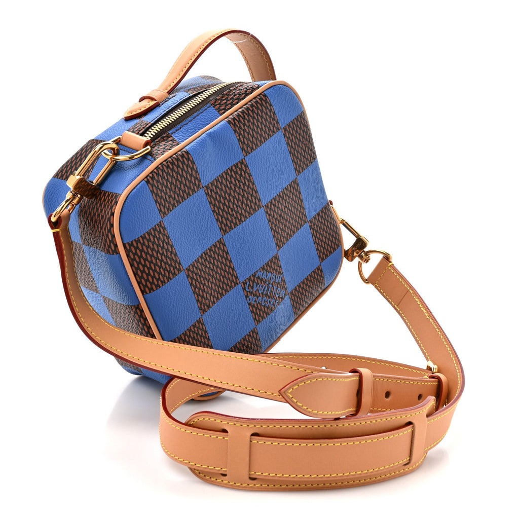 Damier Pop Chess Messenger Blue