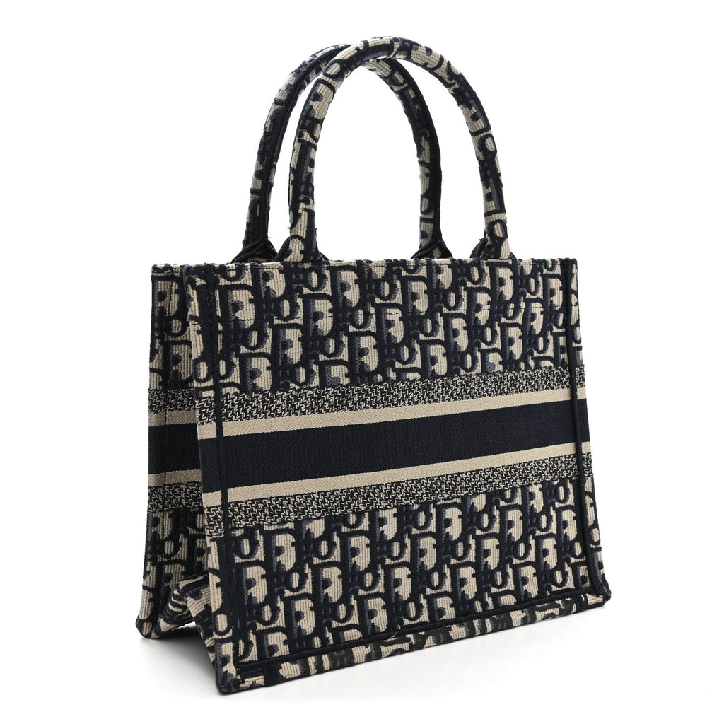 Oblique Small Book Tote Blue Multicolor