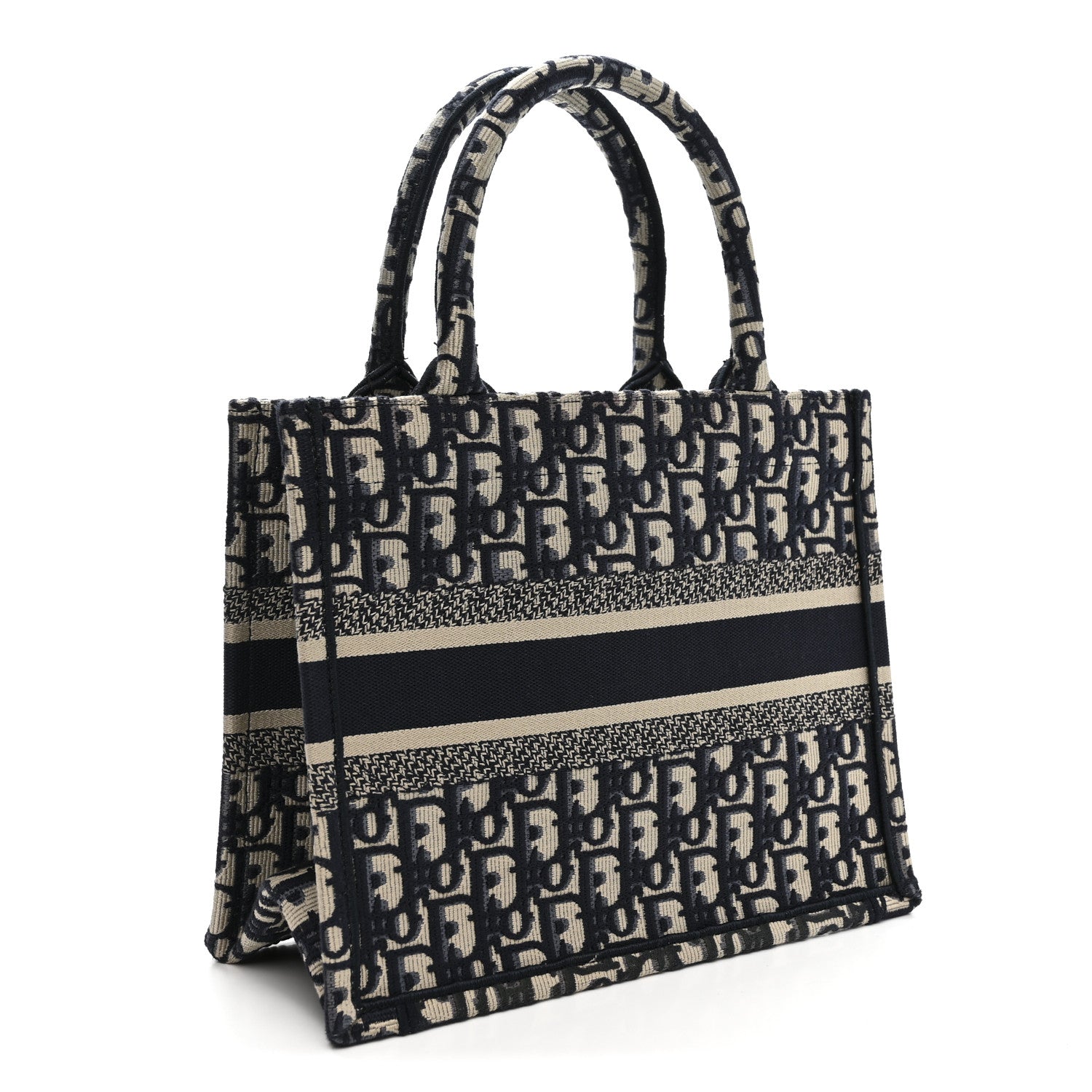 Oblique Small Book Tote Blue Multicolor