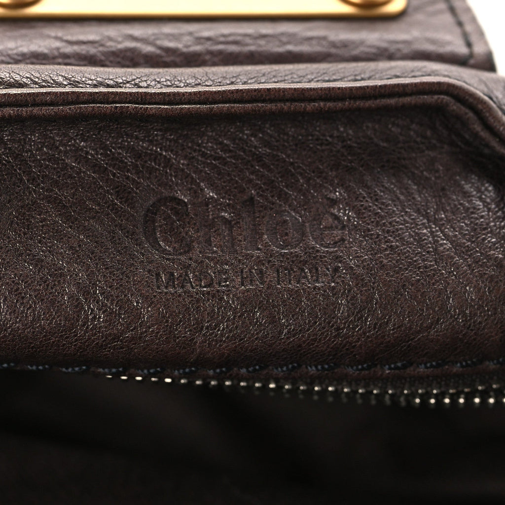 Calfskin Medium Paddington Satchel Chocolate