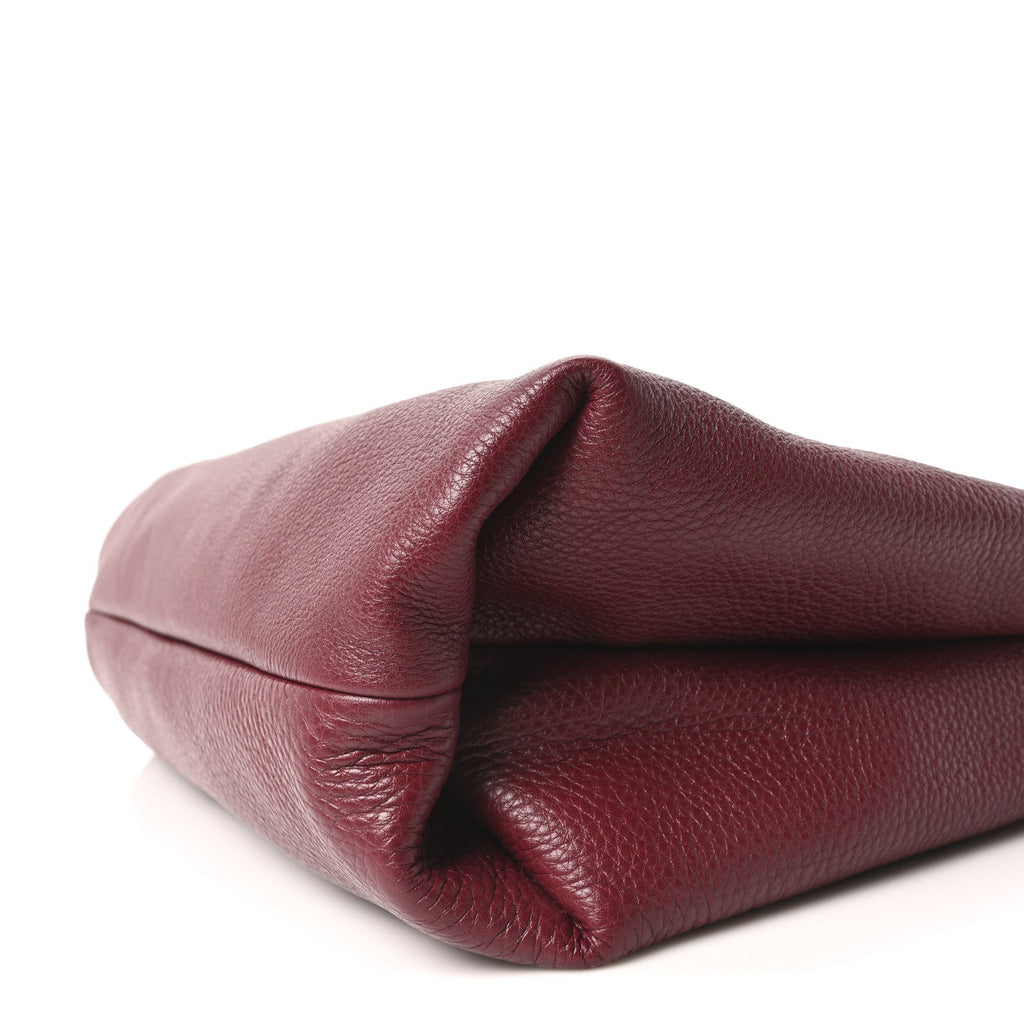 Grained Calfskin Softbit Maxi Shoulder Bag Rosso Ancora Red