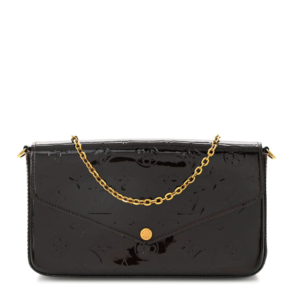 Vernis Pochette Felicie Chain Wallet Amarante