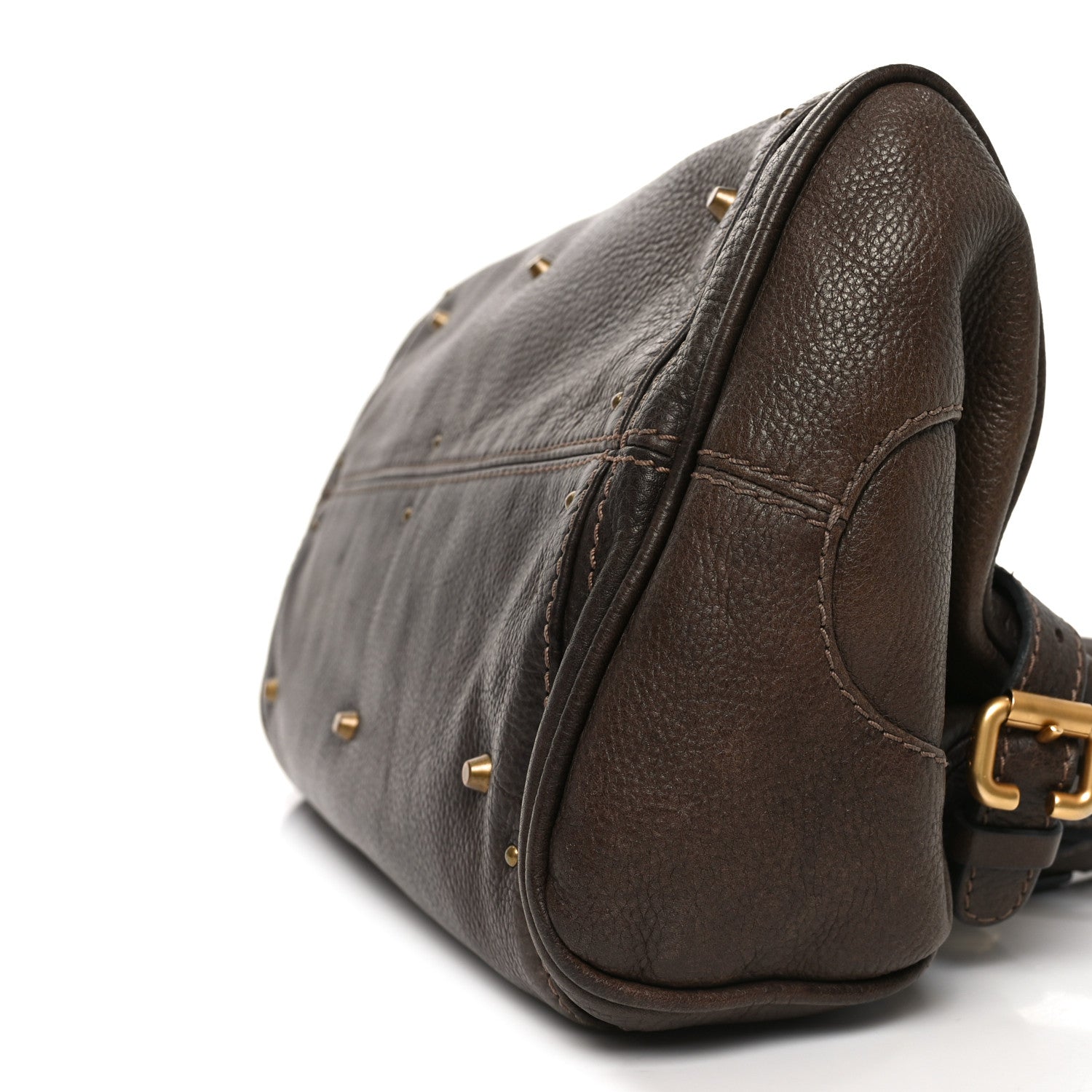 Calfskin Medium Paddington Satchel Chocolate