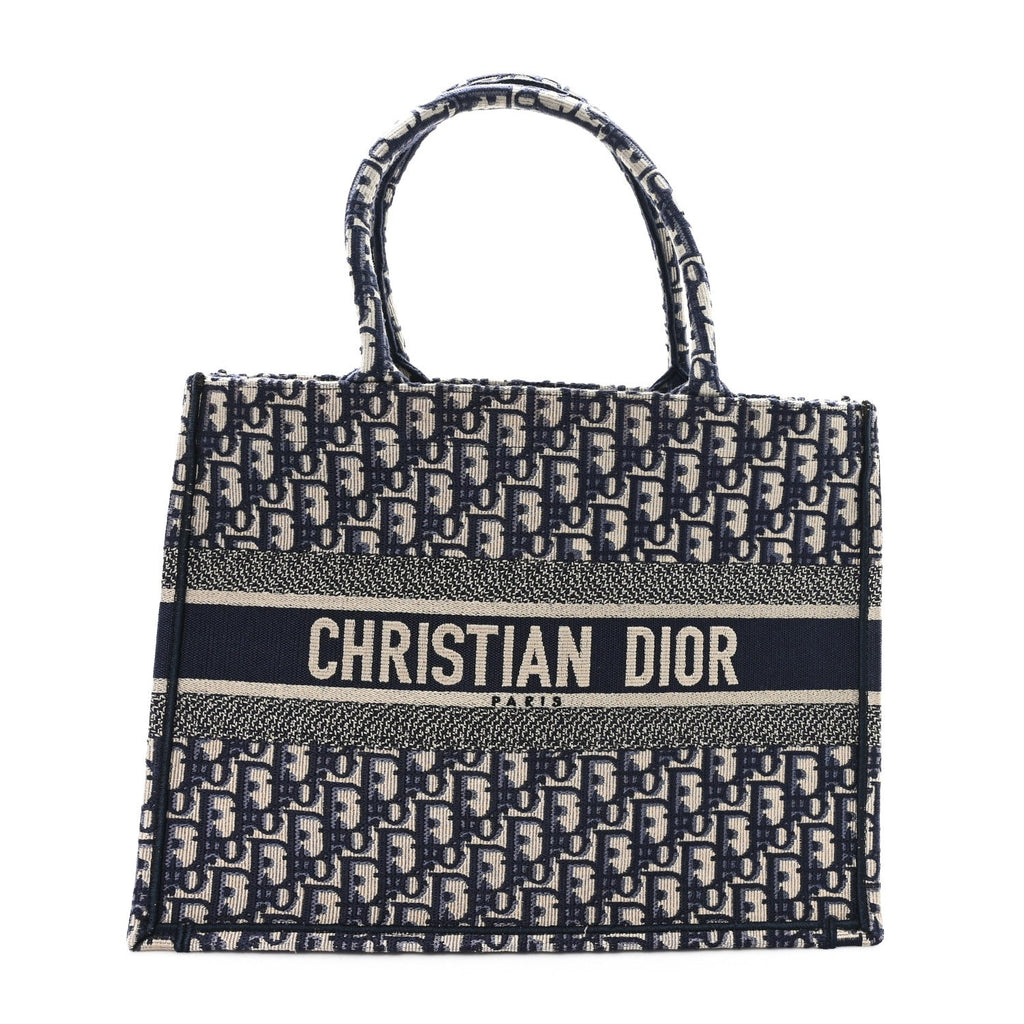 Oblique Medium Book Tote Blue Multicolor