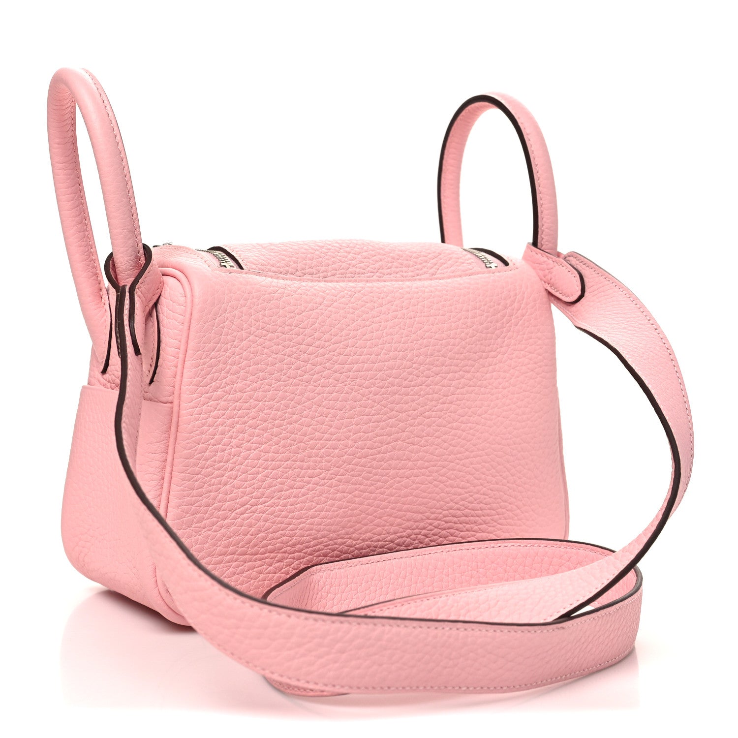 Taurillon Clemence Verso Mini Lindy 20 Rose Sakura Gris Perle