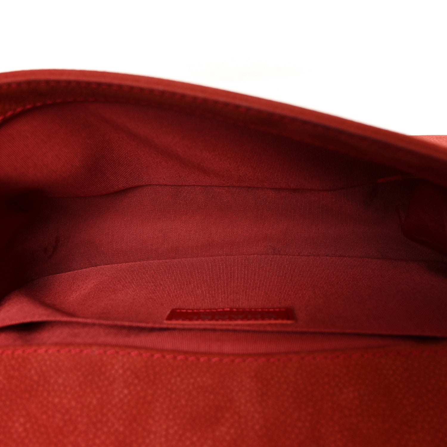 Suede Caviar Quilted Medium Boy Flap Red
